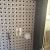 View of the shower wall.